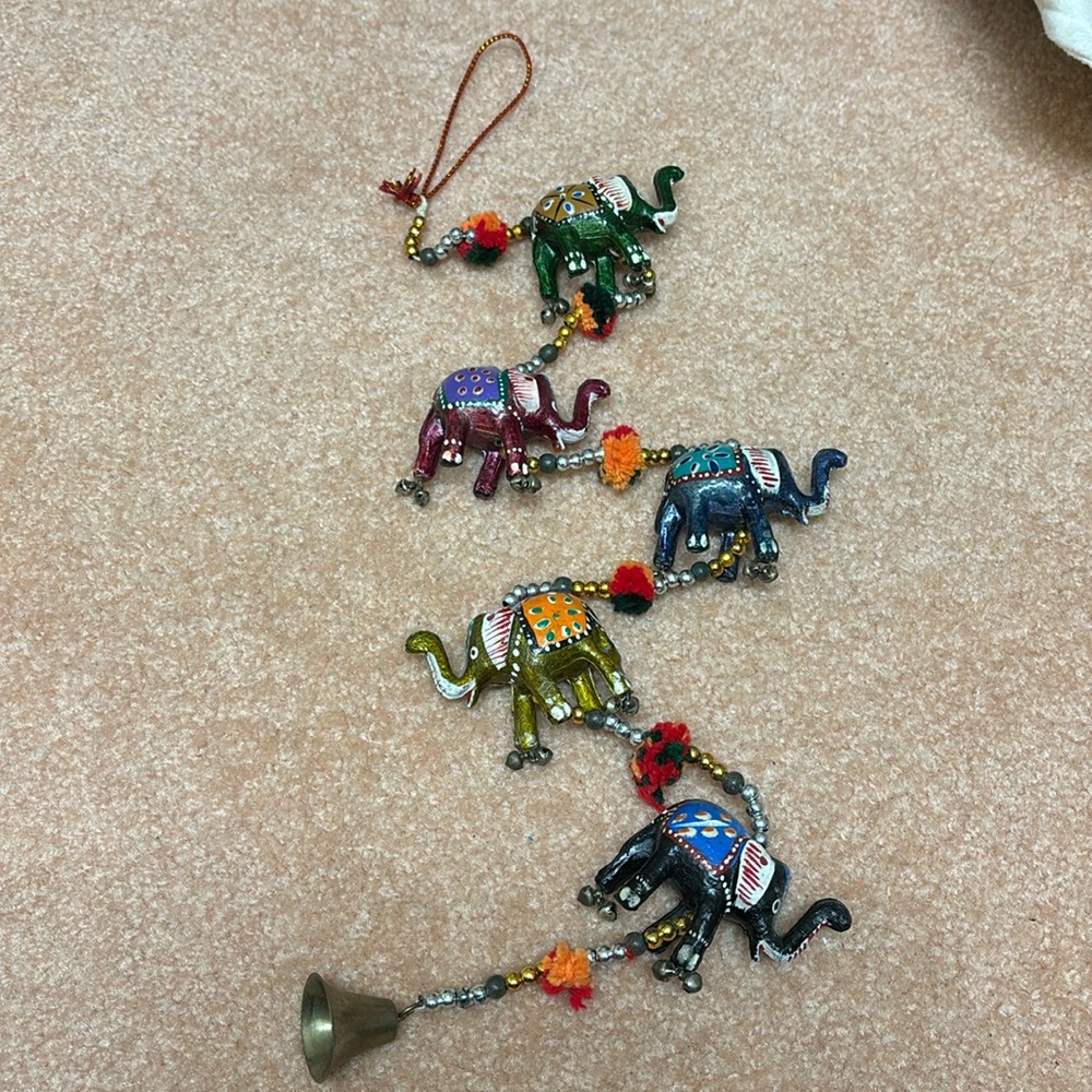 Elephant windcatcher decor